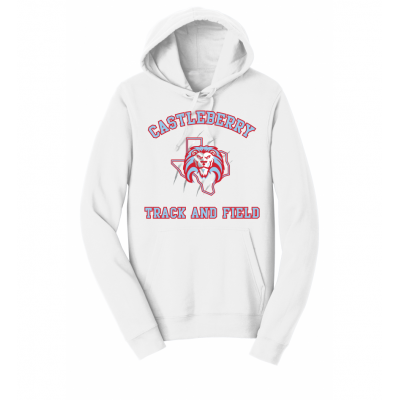 Unisex White T&F Hoodie