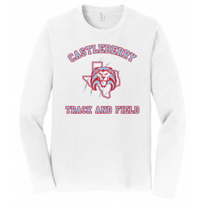 Unisex White T&F LS