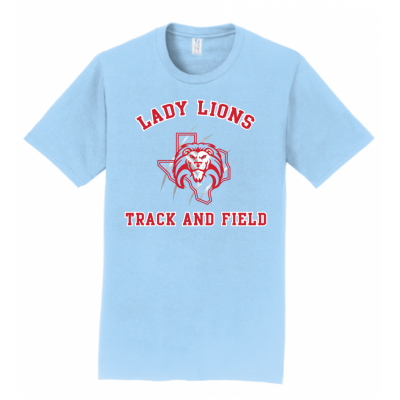 Men's Light Blue Lady Lions T&F Tee