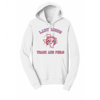Unisex White Lady Lions T&F Hoodie