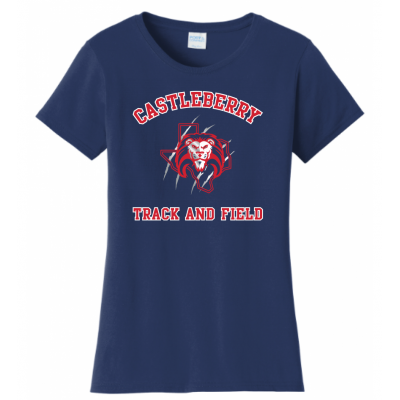 Women's Navy T&F Tee