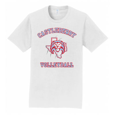 Men's White Volleyball Tee