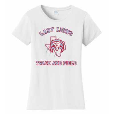 Women's White Lady Lions T&F Tee