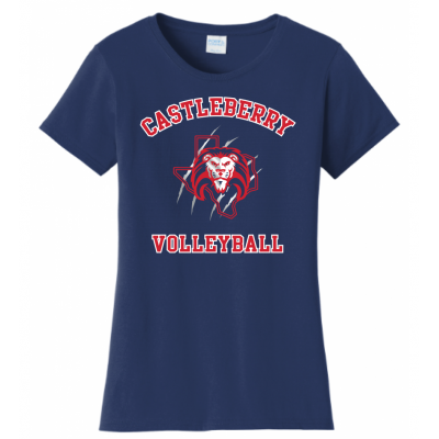 Women's Navy Volleyball Tee