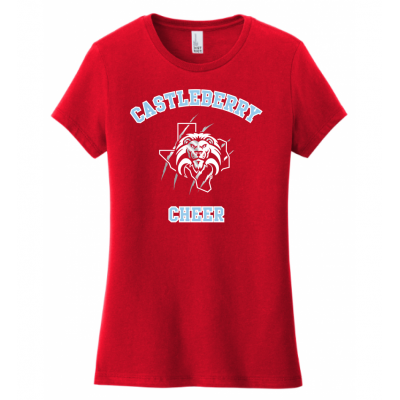 Women's Red Cheer Tee