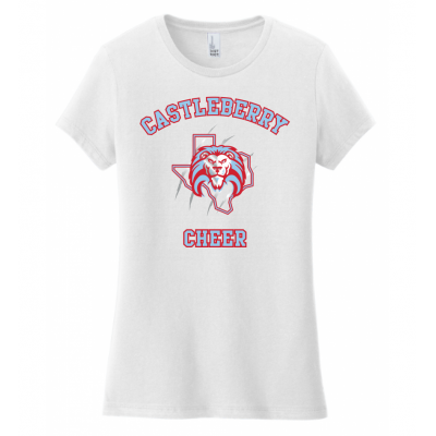 Women's White Cheer Tee