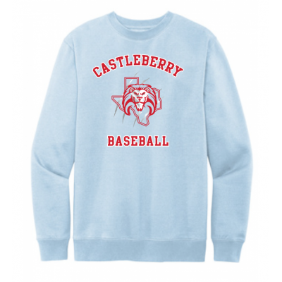 Unisex Light Blue Baseball Sweatshirt