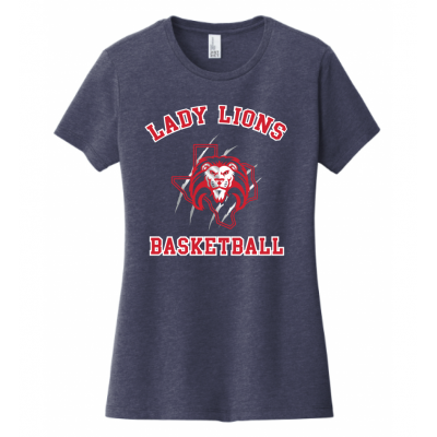 Women's Navy Lady Lions Basketball Tee