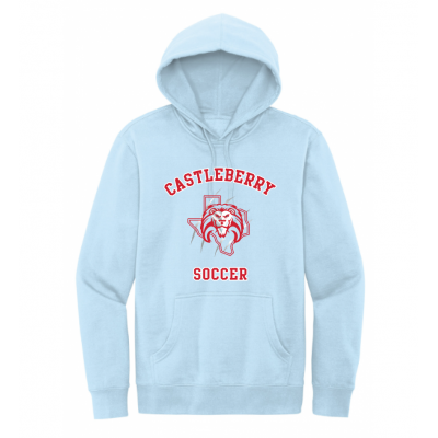 Unisex Light Blue Soccer Hoodie