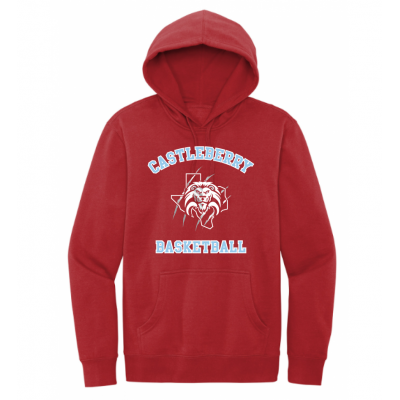 Unisex Red Basketball Hoodie