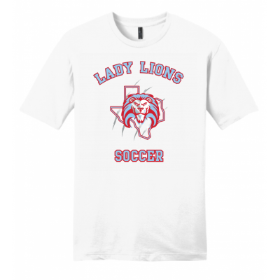 Men's White Lady Lions Soccer Tee