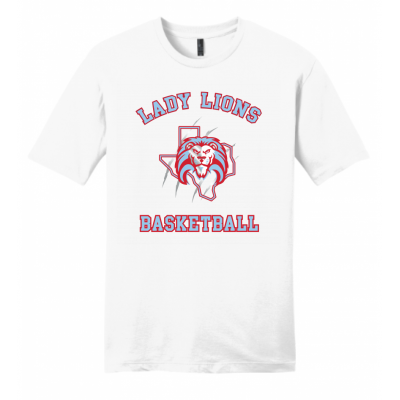 Men's White Lady Lions Basketball Tee