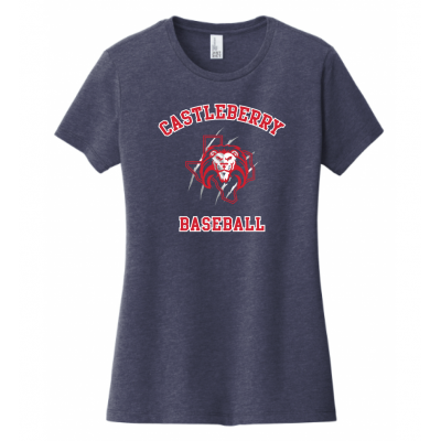 Women's Navy Baseball Tee