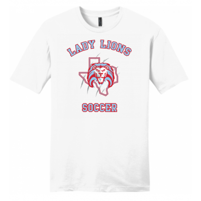 Men's White Lady Lions Soccer Tee