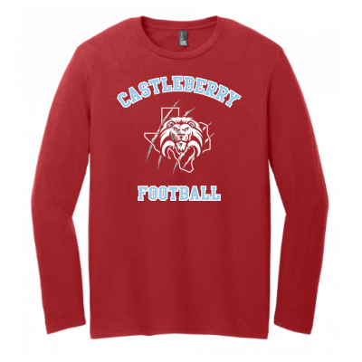 Unisex Red Football LS