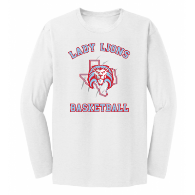 Unisex White Lady Lions Basketball LS