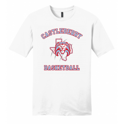 Men's White Basketball Tee