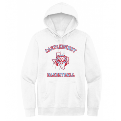 Unisex White Basketball Hoodie