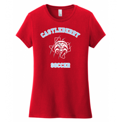 Women's Red Soccer Tee