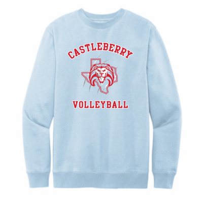 Unisex Light Blue Volleyball Sweatshirt