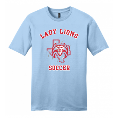 Men's Light Blue Lady Lions Soccer Tee
