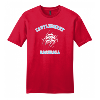 Men's Baseball Red Tee
