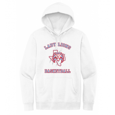 Unisex White Lady Lions Basketball Hoodie