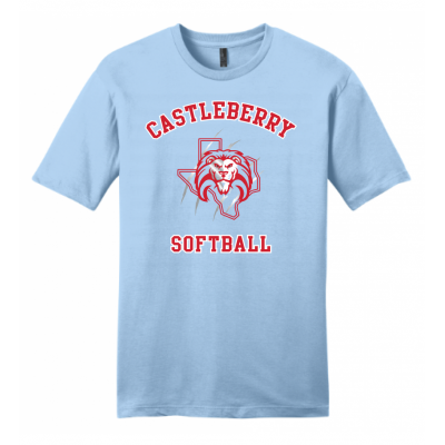 Men's Light Blue Softball Tee