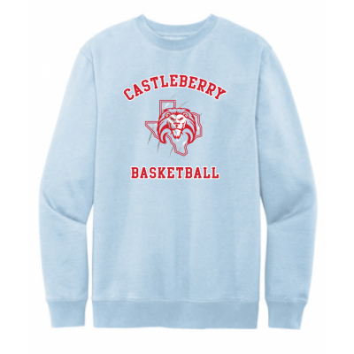 Unisex Light Blue Basketball Sweatshirt