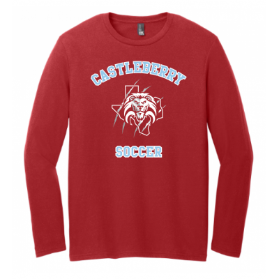Unisex Red Soccer LS