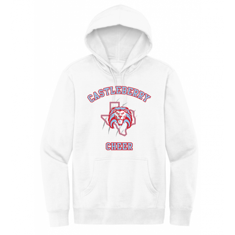 Unisex White Cheer Hoodie