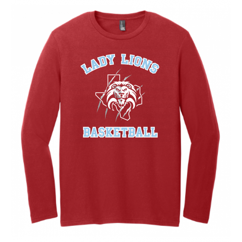 Unisex Red Lady Lions Basketball LS
