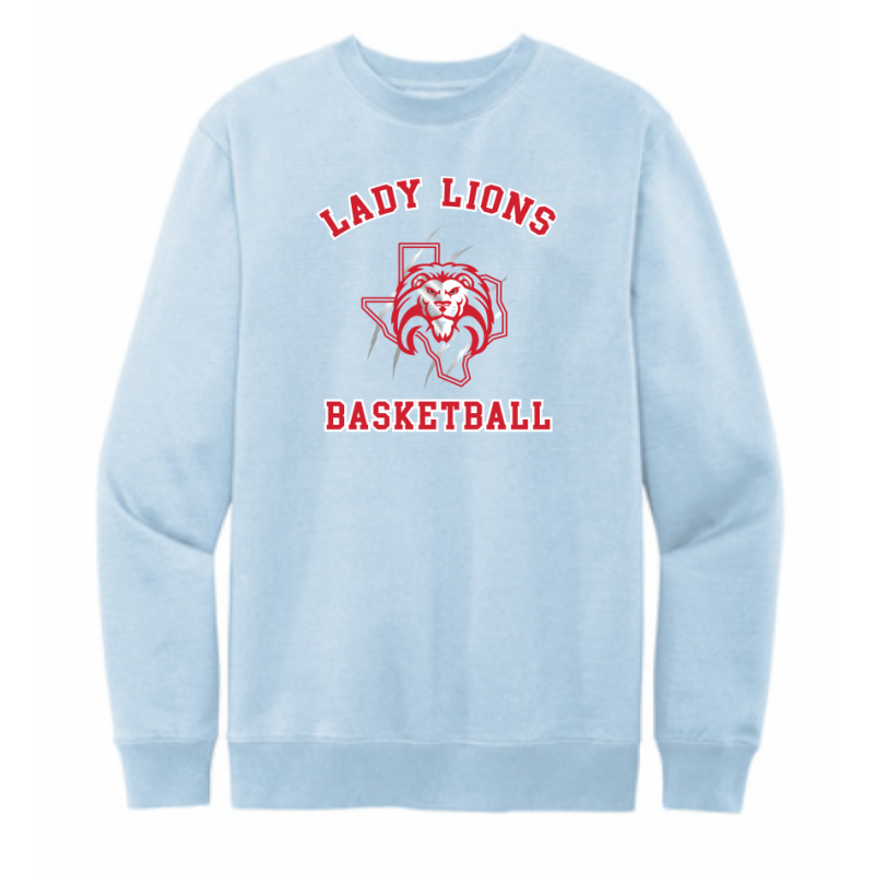 Unisex Light Blue Lady Lions Basketball Sweatshirt