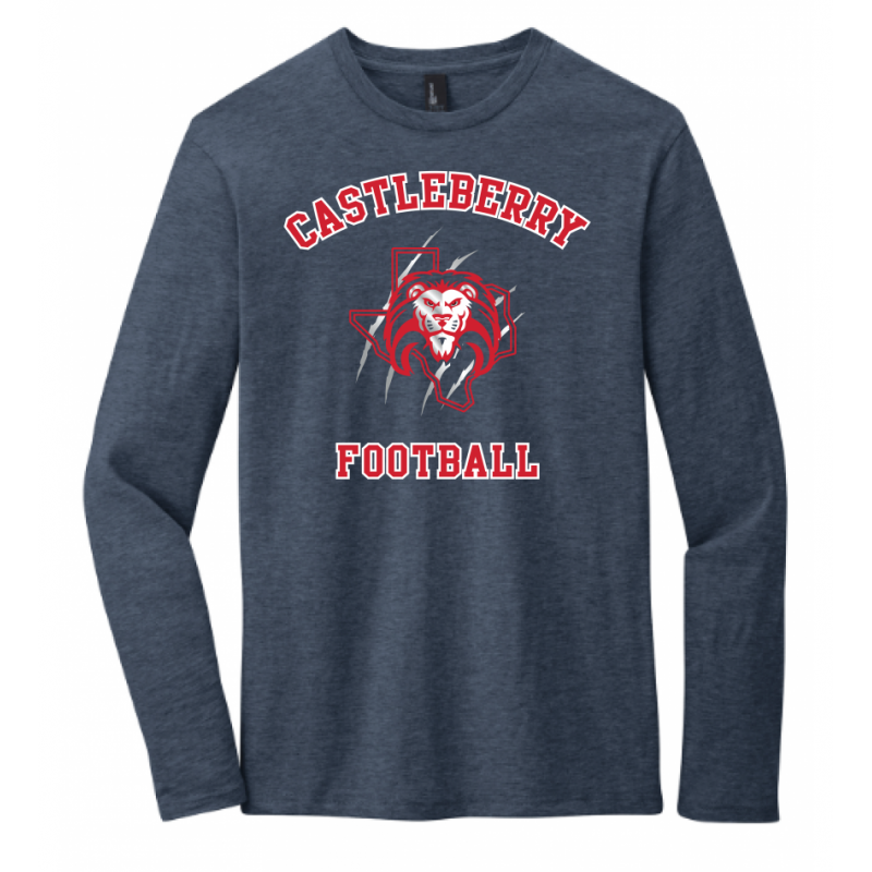 Unisex Navy Football LS