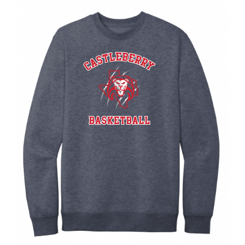 Unisex Navy Basketball Sweatshirt