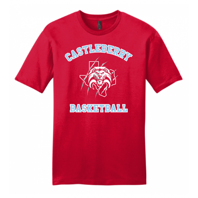 Men's Red Basketball Tee