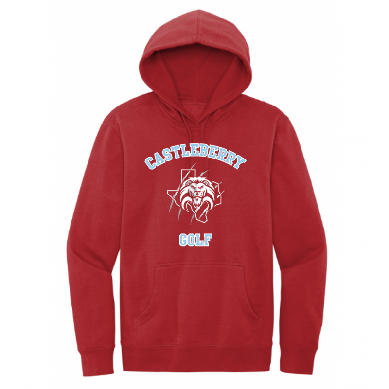 Unisex Red Golf Hoodie