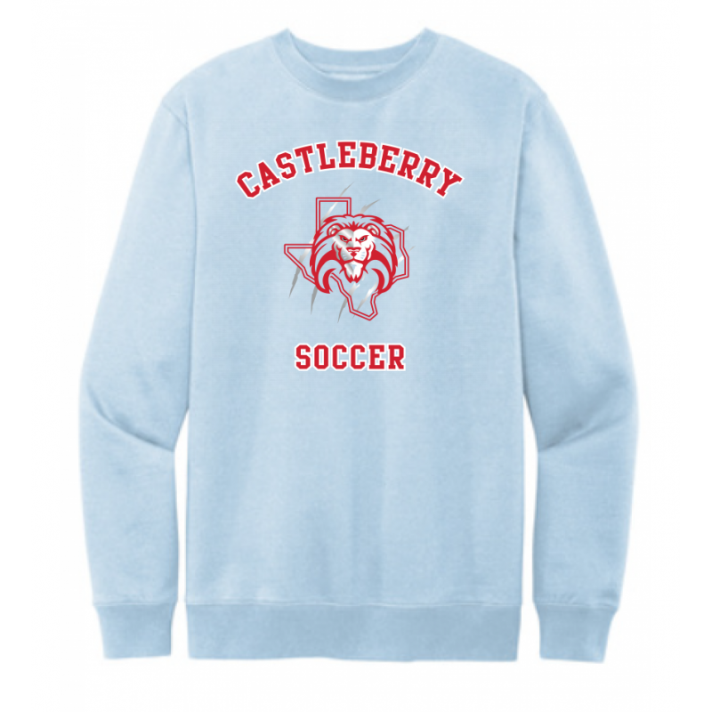 Unisex Light Blue Soccer Sweatshirt