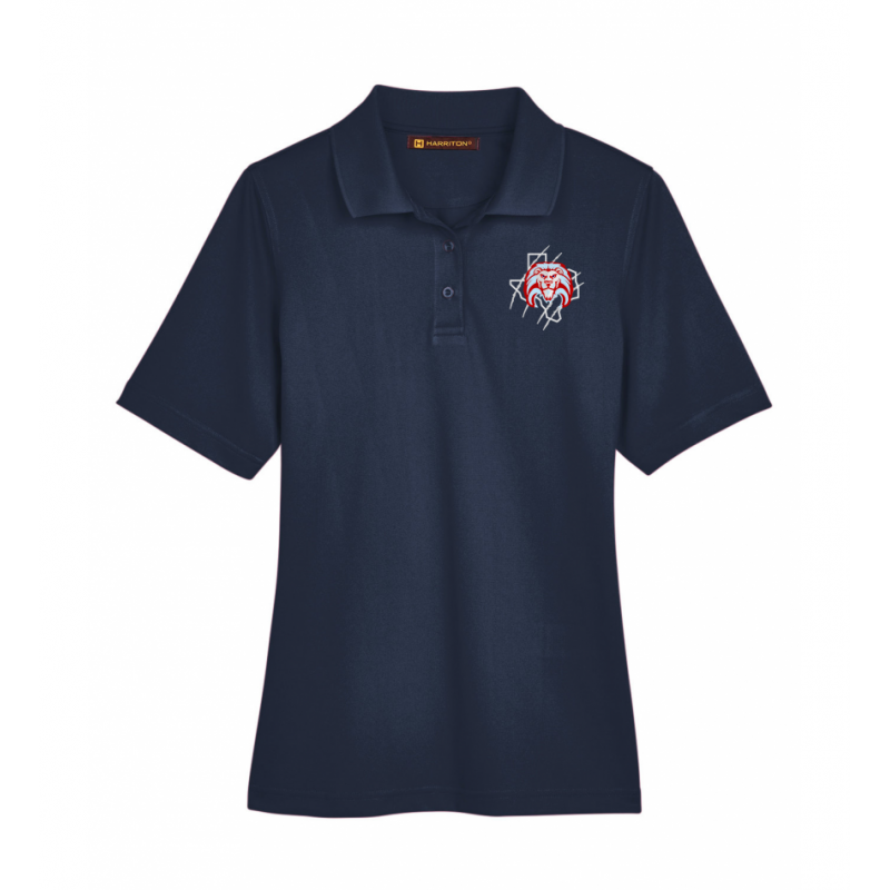 Women's Navy Harriton Polo