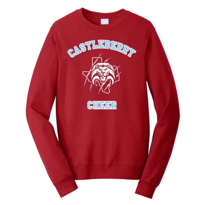 Unisex Red Cheer Sweatshirt