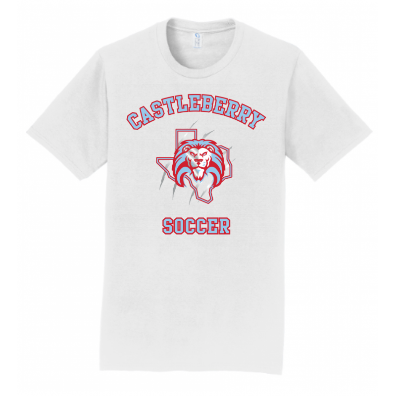 Men's White Soccer Tee