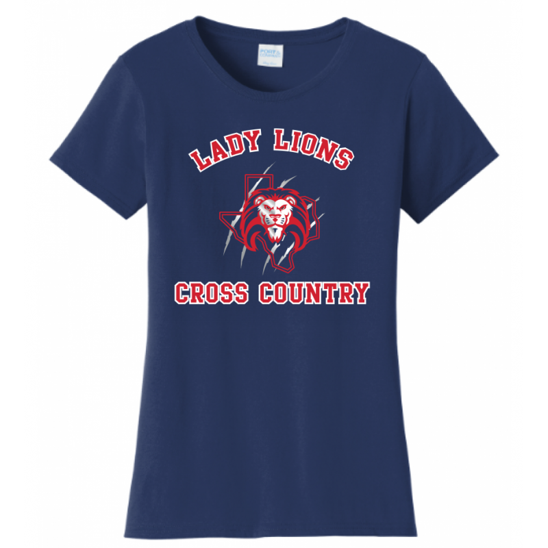 Women's Navy Lady Lions CC Tee