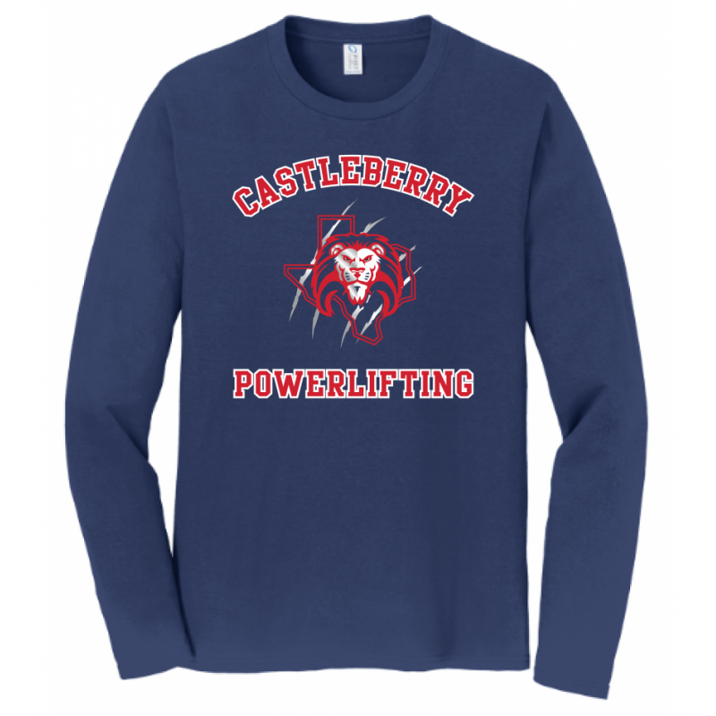 Unisex Navy Powerlifting LS