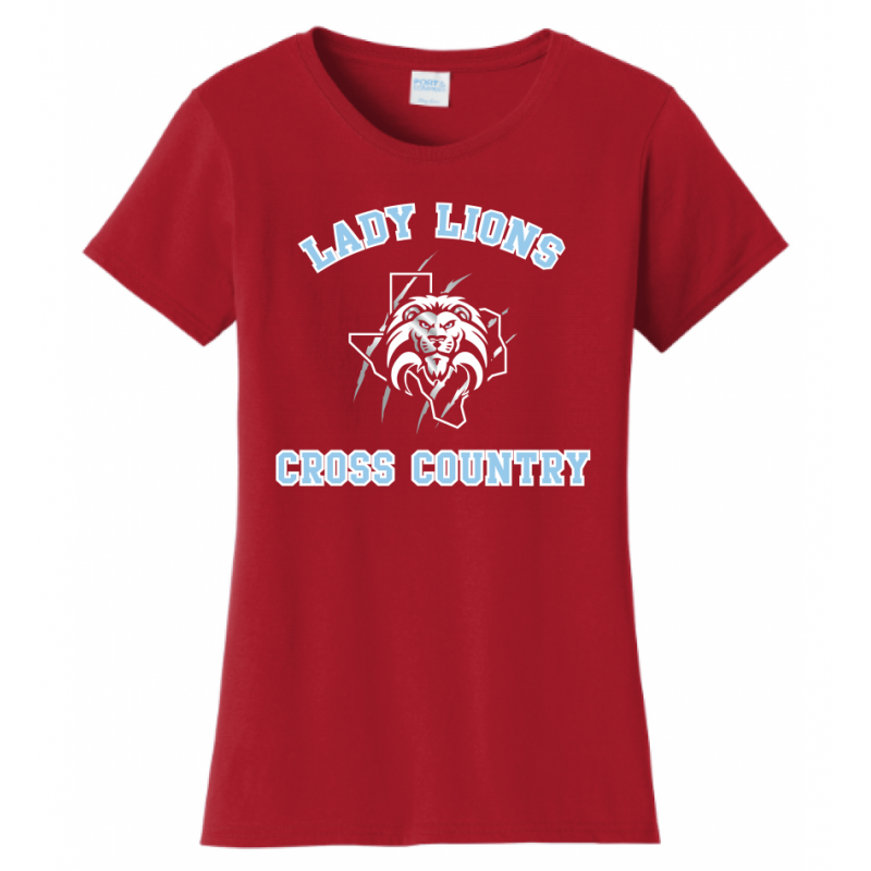 Women's Red Lady Lions CC Tee