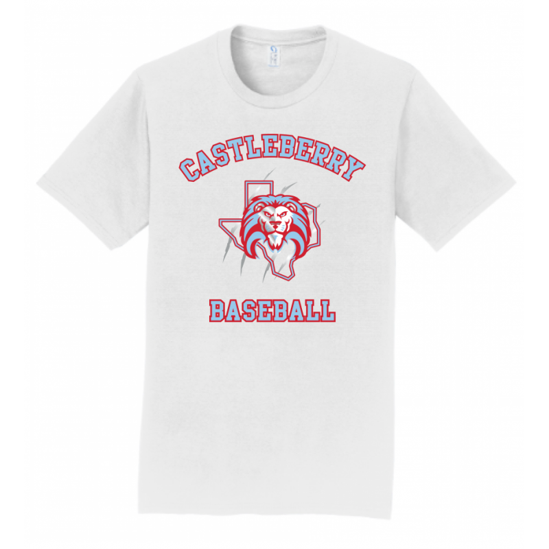 Men's White Baseball Tee