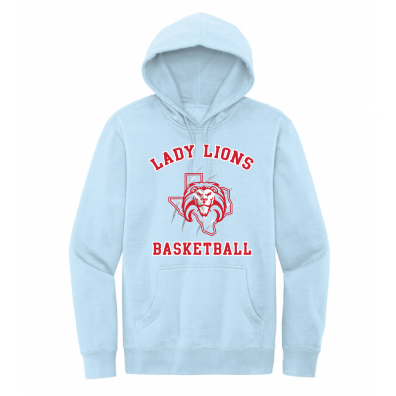 Unisex Light Blue Lady Lions Basketball Hoodie