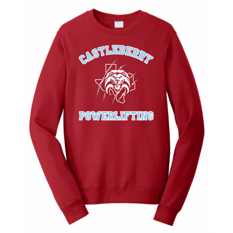 Unisex Red Powerlifting Sweatshirt