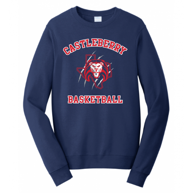 Unisex Navy Basketball Sweatshirt