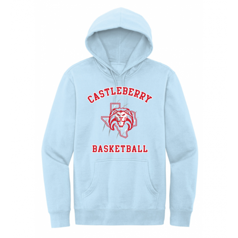 Unisex Light Blue Basketball Hoodie