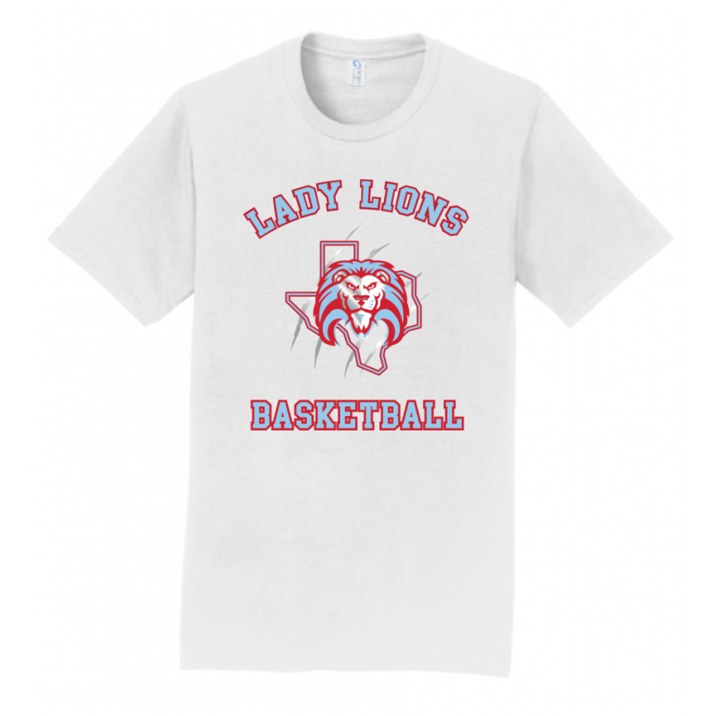Men's White Lady Lions Basketball Tee